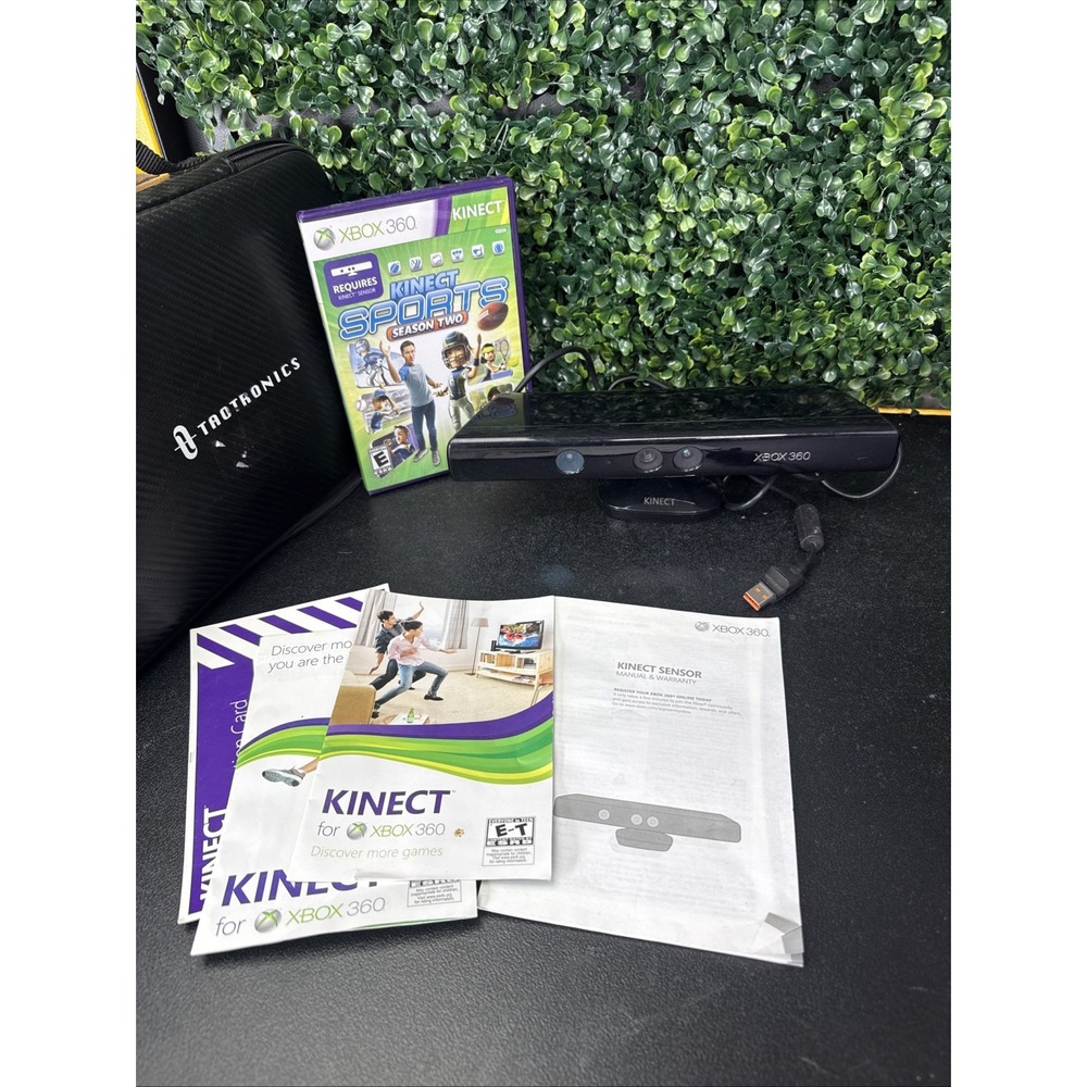 Xbox 360 Kinect Sensor Bar w/ Kinect Sports Season Two Game & Manuals